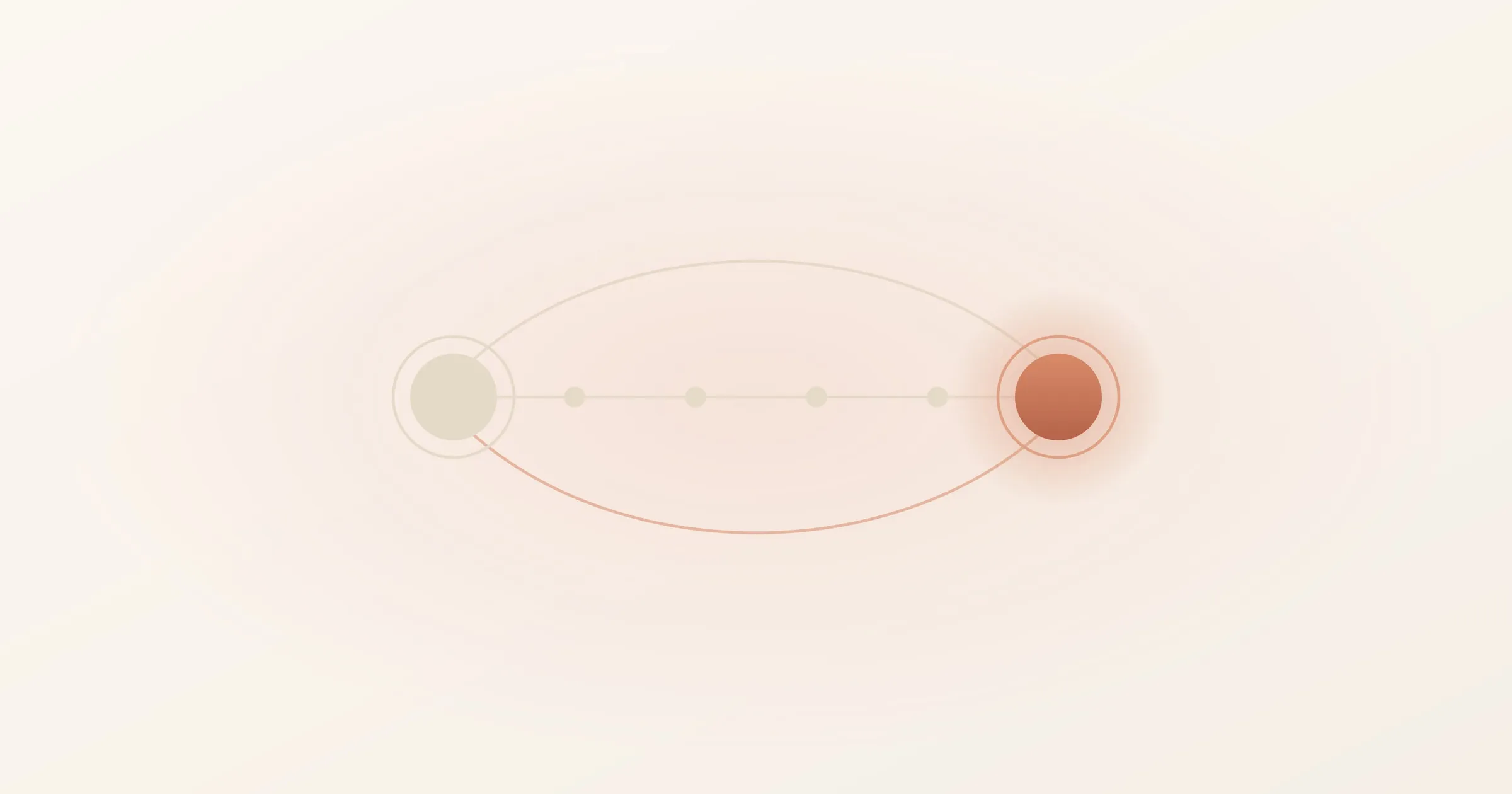 Illustration éditoriale : deux points reliés par un fil d'étapes et par deux arcs de sens opposé, image d'un engagement réciproque